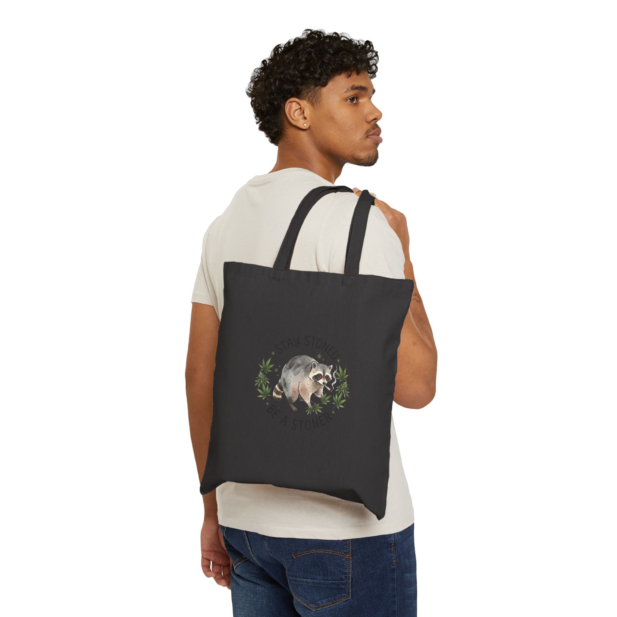 Hunched Raccoon Illustration Tote | Viral Seattle raccoon, Scruffy Critter Art